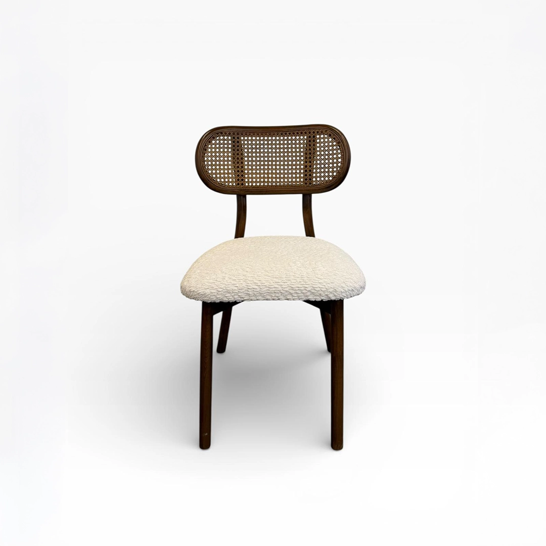 Paris Ahşap Sandalye | Hasır Detaylı Klasik Modern Yemek Sandalyesi